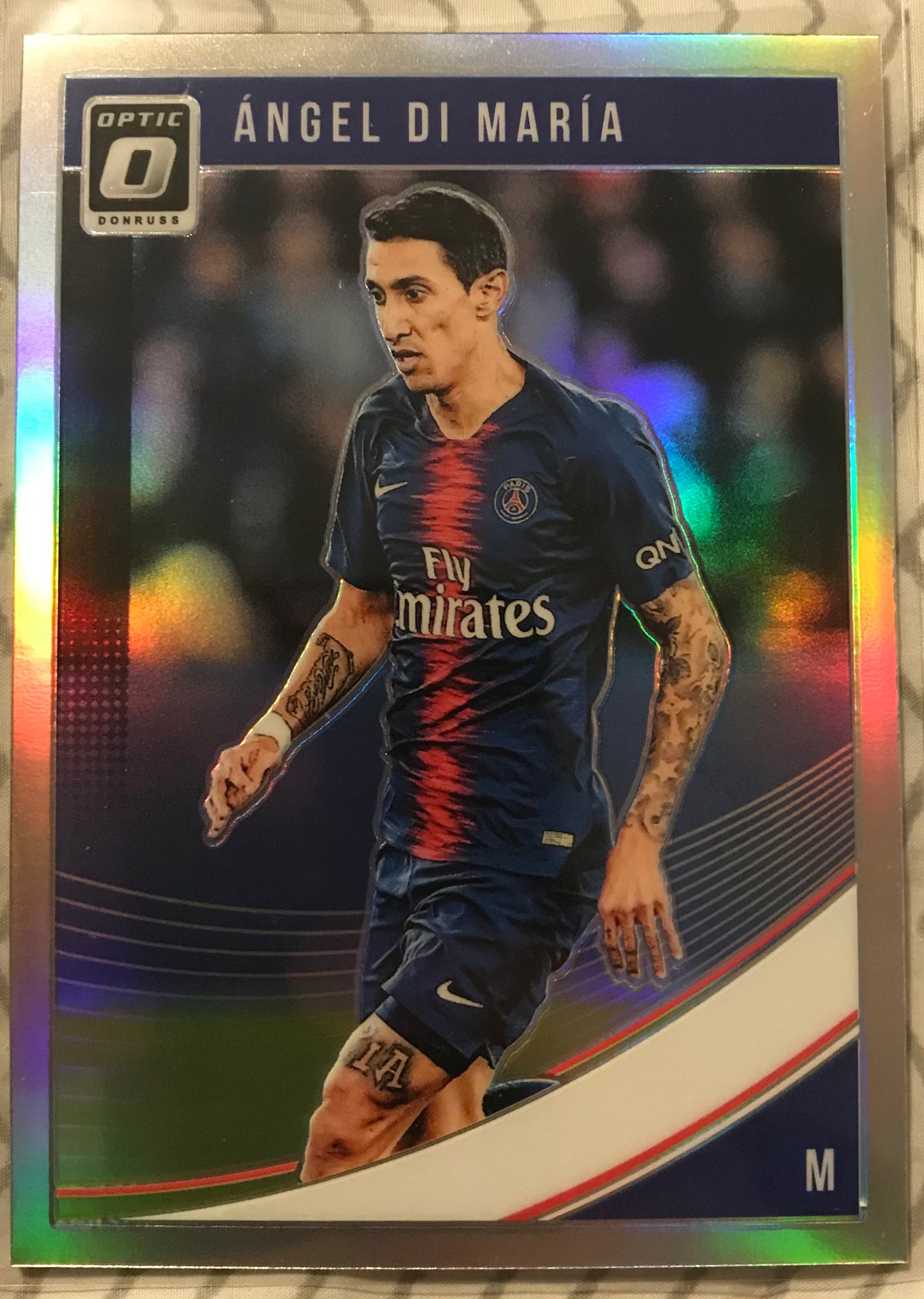 2018-19 Donruss Soccer Optic Holo Silver prizm Angel Di Maria #54