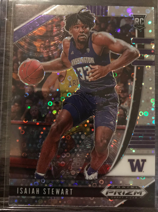 2020-21 Panini Prizm silver disco fast break Isaiah Stewart rookie rc #66