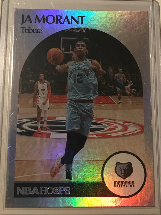 2020-21 Panini NBA Hoops Tribute Silver Foil JA Morant Grizzlies #270