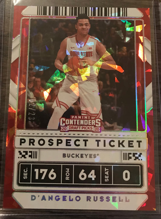 2020-21 Panini Contenders Draft Picks cracked ice Variation D’angelo Russell 2/23 #37