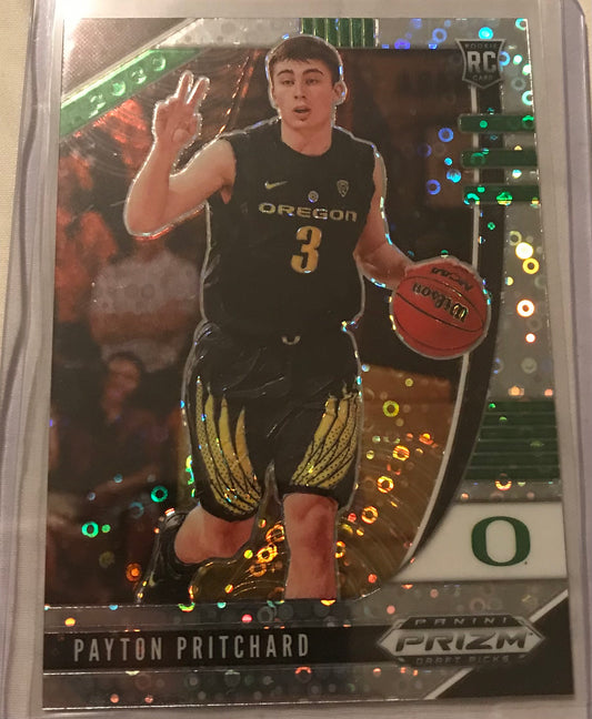 2020-21 Panini Prizm silver disco fast break Prizm Payton Pritchard rookie rc #36
