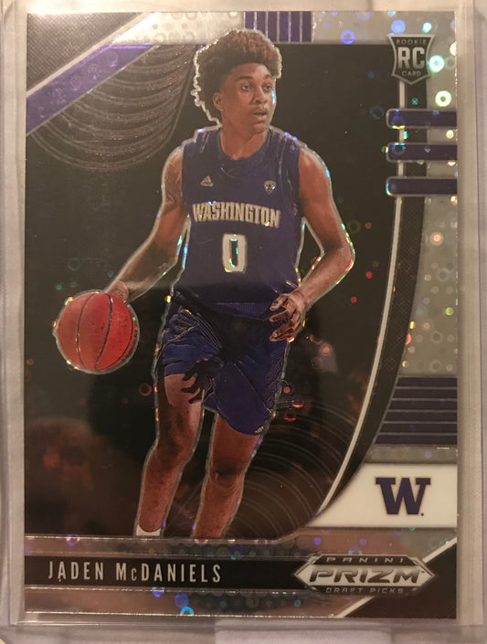 2020-21 Panini Prizm silver disco fast break Jaden Mcdaniels rookie rc #51