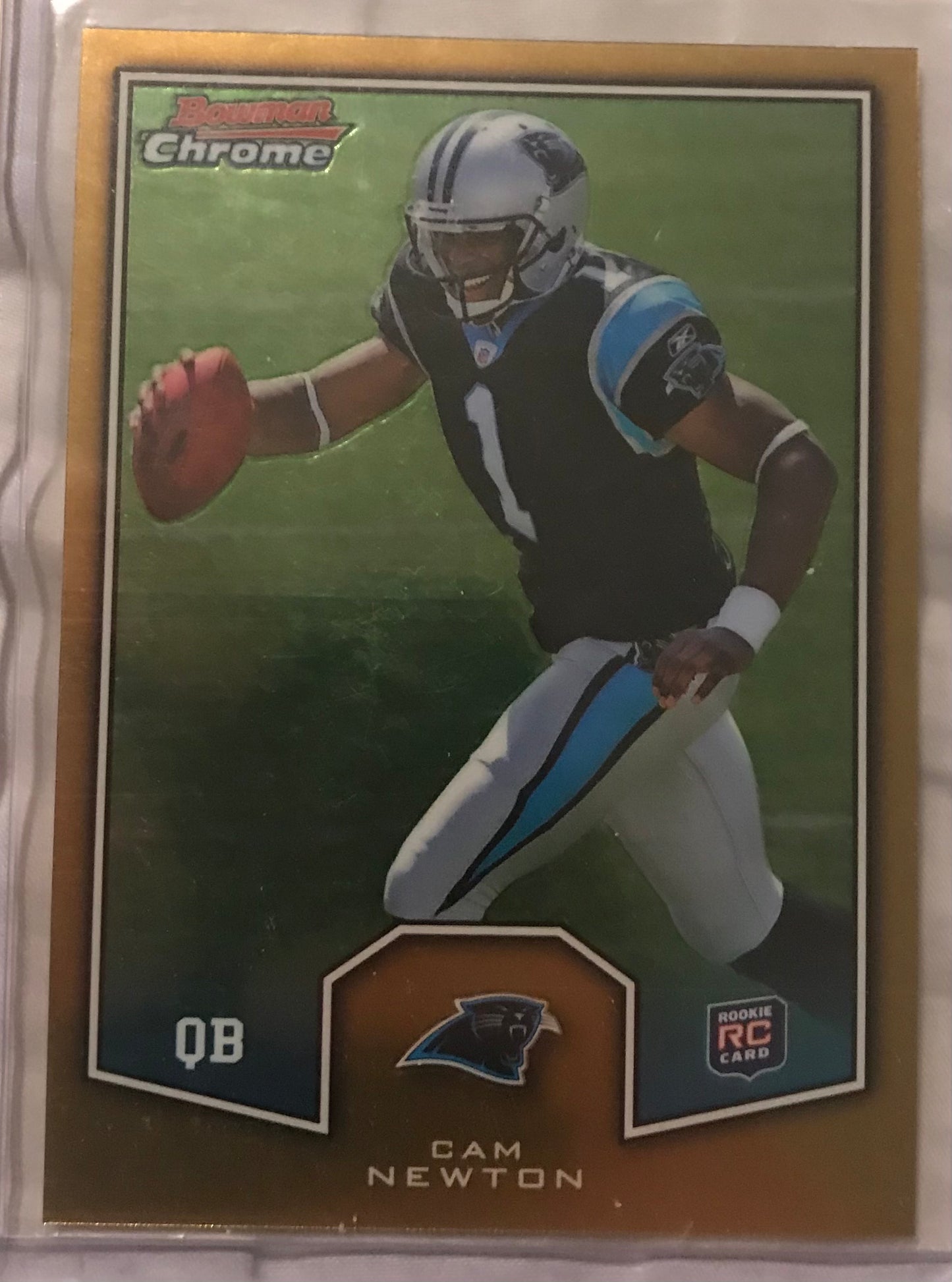 2011 Topps Chrome Cam Newton Bowman Chrome Rookie Gold #BCR-3 RC