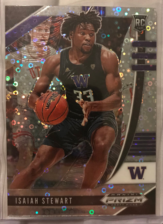 2020-21 Panini Prizm silver disco fast break Isaiah Stewart rookie rc #26