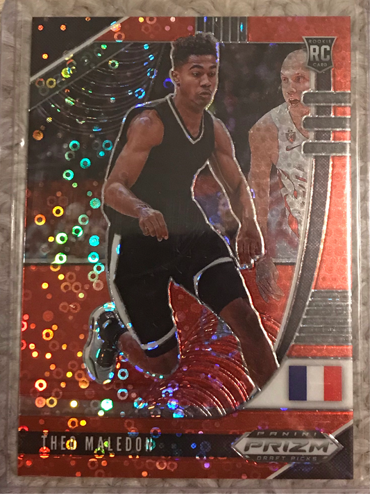 2020-21 Panini Prizm red Prizm Theo Maledon #17 rookie rc 109/125