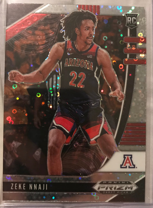 2020-21 Panini Prizm silver disco fast break Zeke Nnaji rookie rc #74