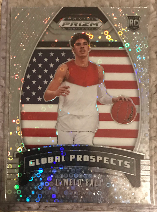 2020-21 Panini Prizm silver disco fast break Lamelo Ball rookie rc #98