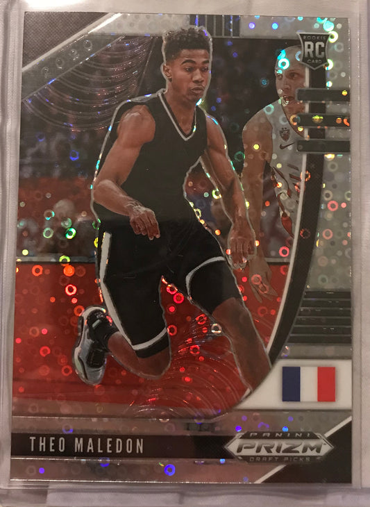 2020-21 Panini Prizm silver disco fast break Theo Maledon #17 rookie rc