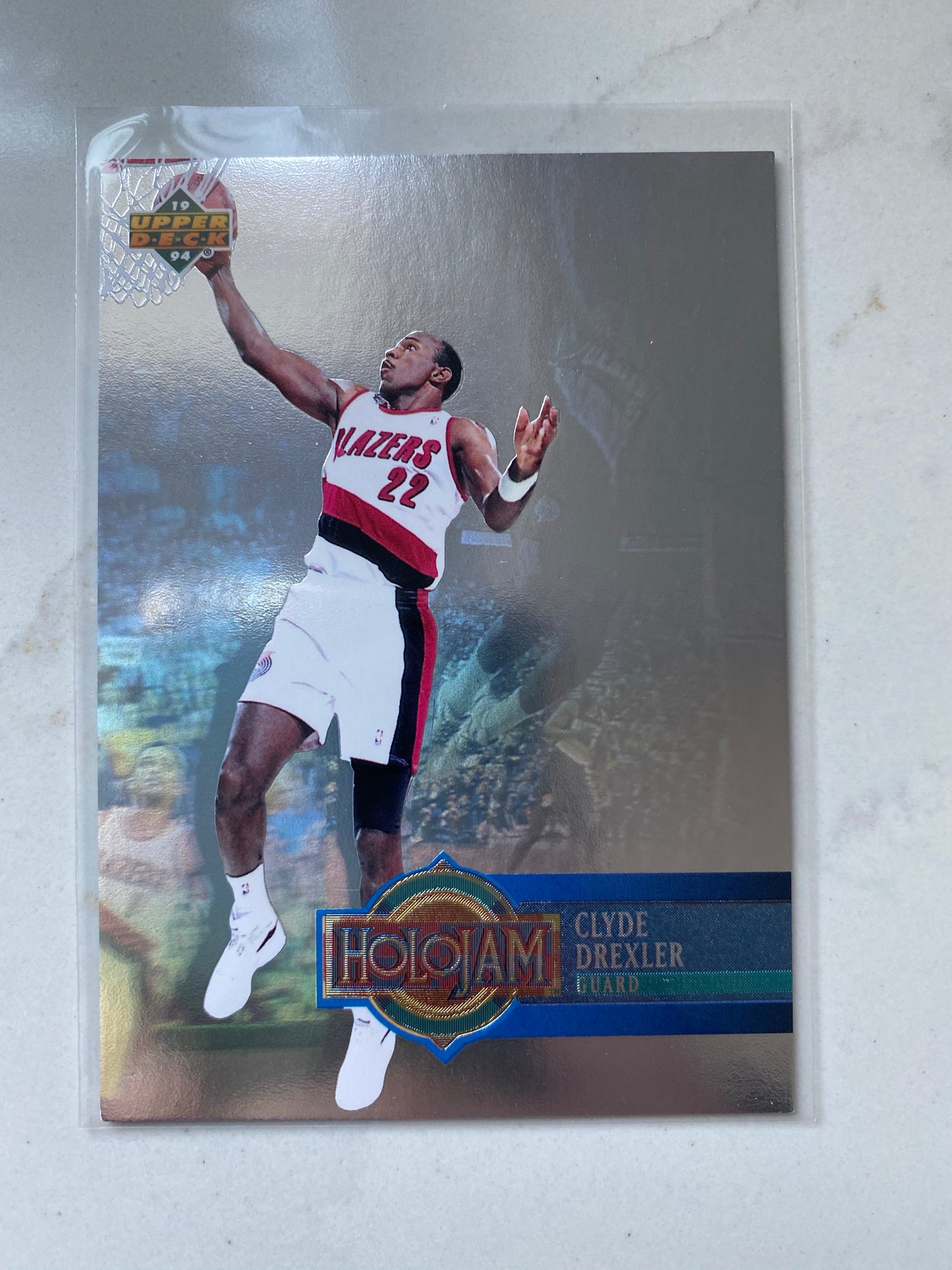 Clyde Drexler 1993-94 Upper Deck Holojams #H22 Portland Trail Blazers
