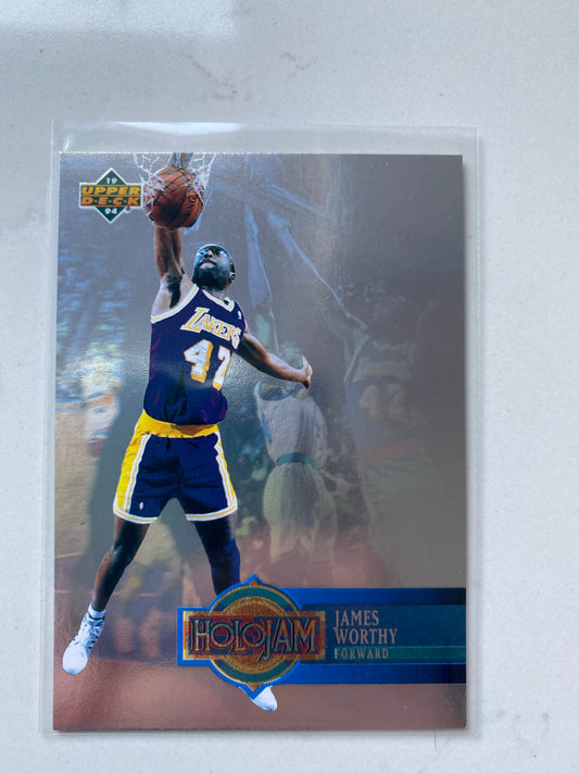 James Worthy 1993-94 Upper Deck Holojams #H13 Los Angeles Lakers