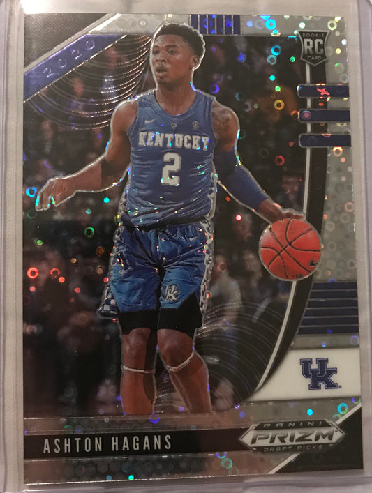 2020-21 Panini Prizm silver disco fast break Ashton Hagans rookie rc #39