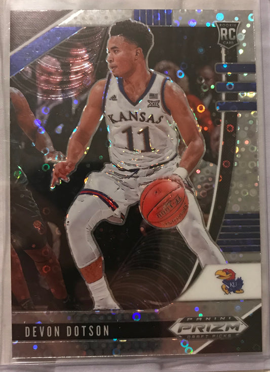 2020-21 Panini Prizm silver disco fast break Devin Dotson rookie rc #72