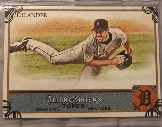 2011 Topps Allen & Ginter Justin Verlander code parallel #275
