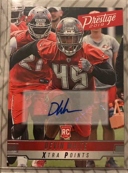 2019 PANINI PRESTIGE DEVIN WHITE ROOKIE #241 AUTO INSERT XTRA POINTS rc