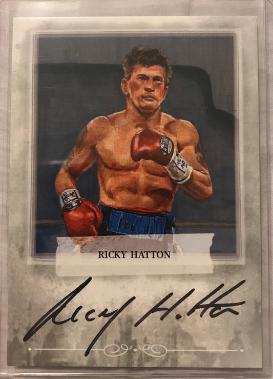 Ringside boxing round 2 Ricky Hatton A-RH2 auto /100
