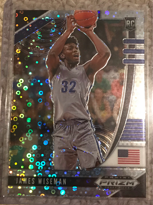 2020-21 Panini Prizm silver disco fast break James Wiseman rookie rc #42