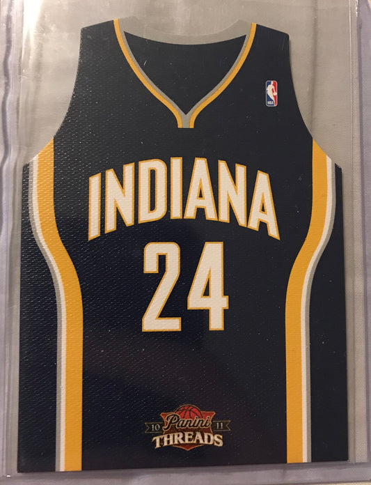 2010-11 Panini Threads Rookie Team Threads Away #33 Paul George RC