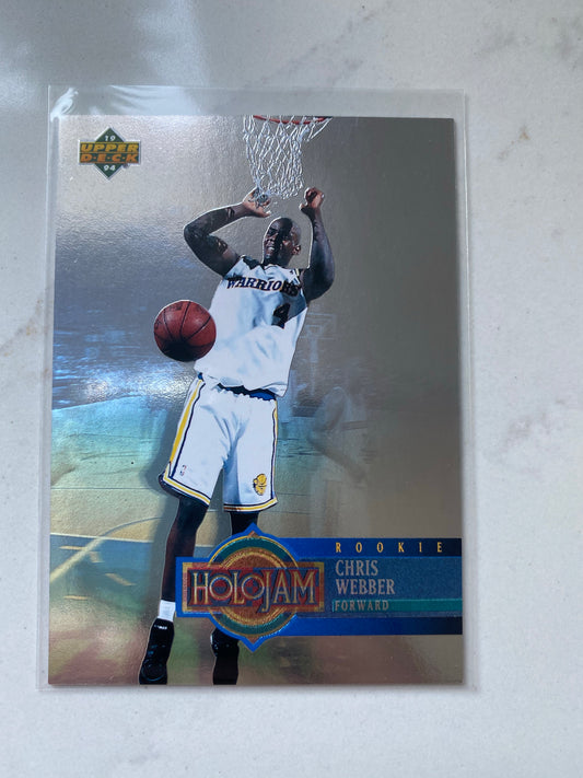Chris Webber RC Rookie 1993-94 Upper Deck Holojams #H28 Golden State Warriors