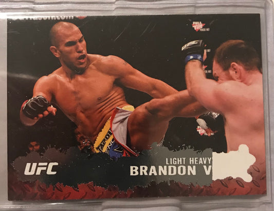 Topps UFC 2009 Round 2- Brandon Vera #24 rare error missing foil 1/1?
