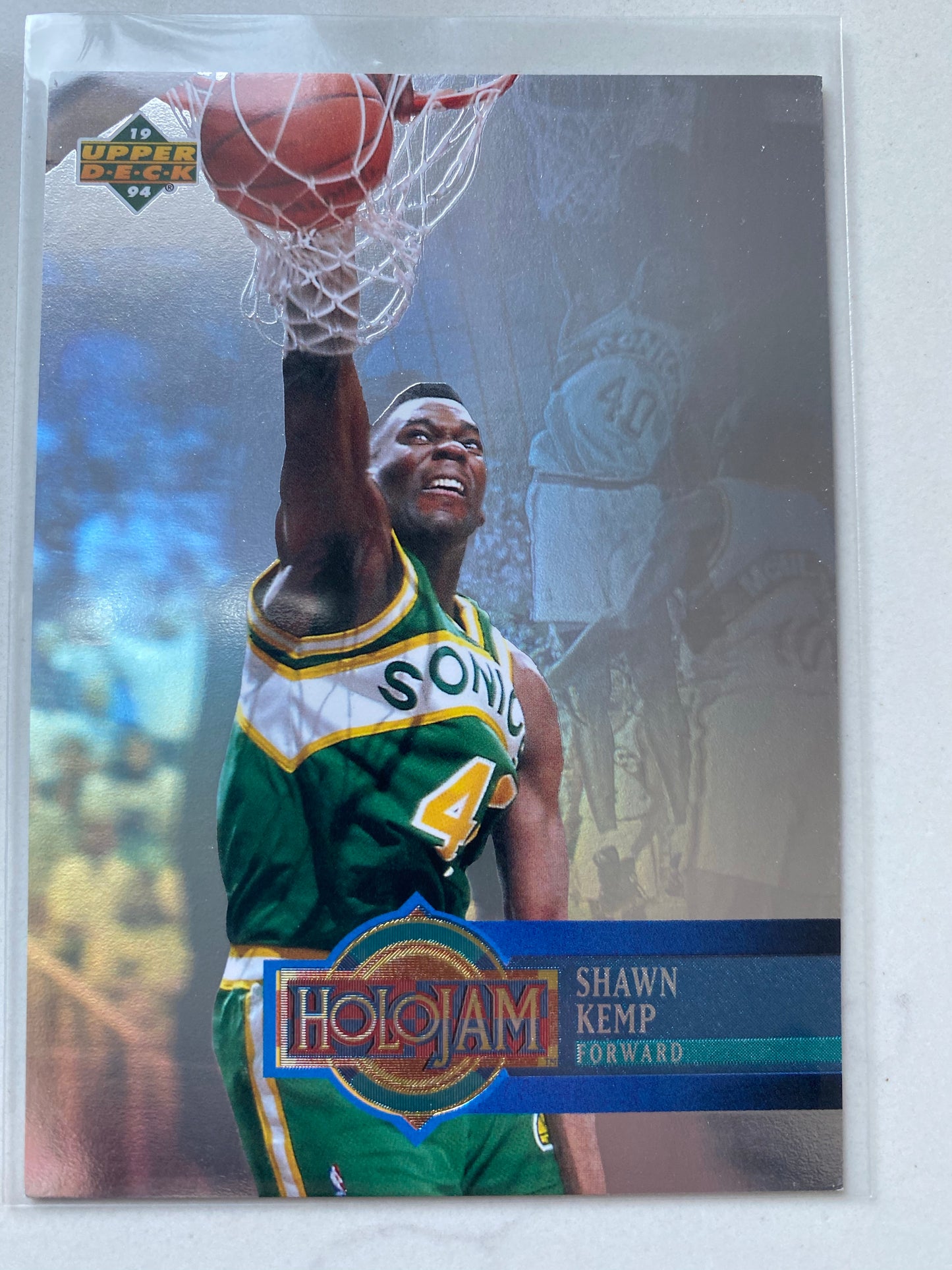 Shawn Kemp 1993-94 Upper Deck Holojams #H25 Seattle Supersonics