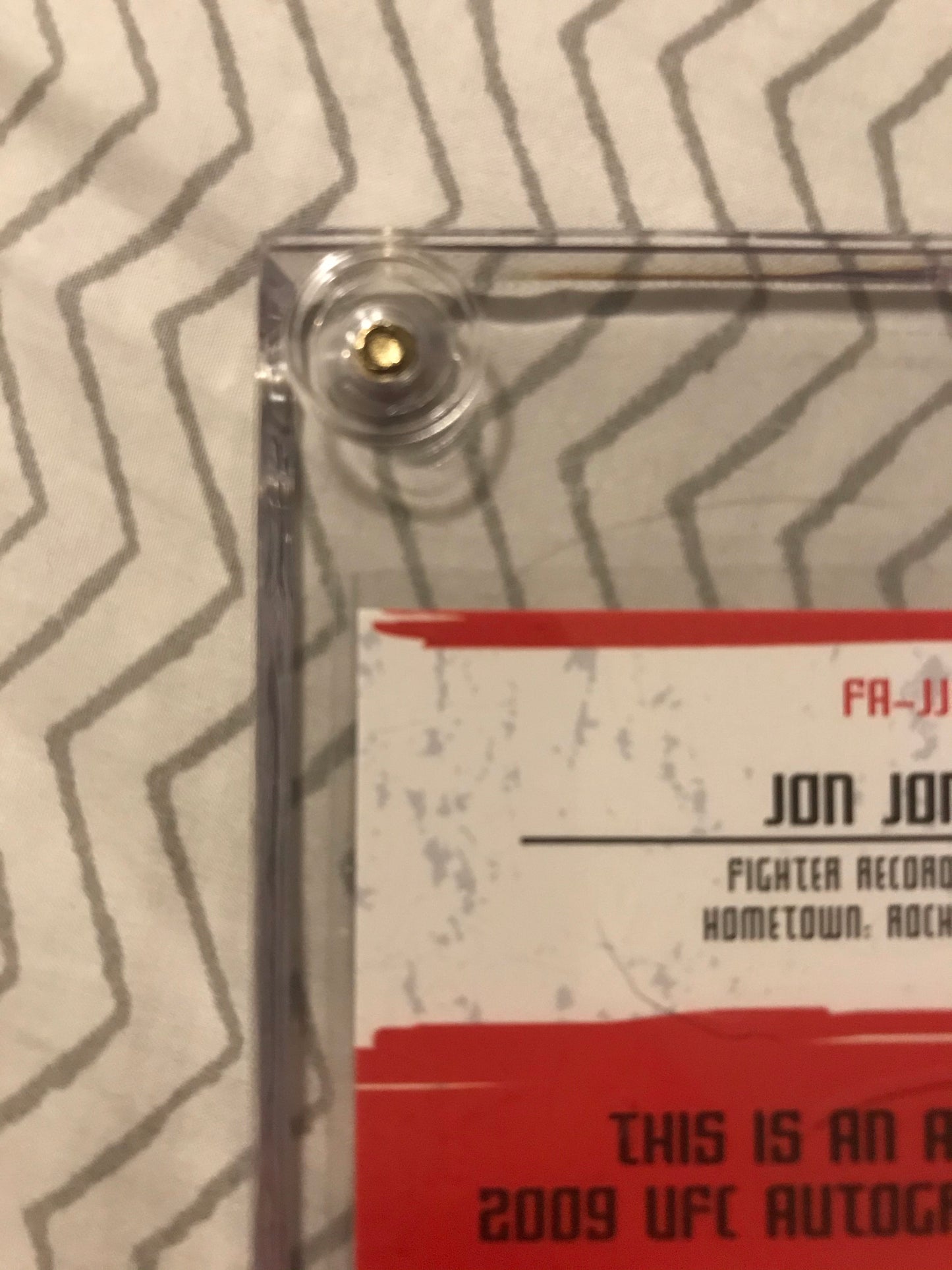 Topps UFC 2009 Round 2- Jon Bones Jones Rookie Auto rc autograph