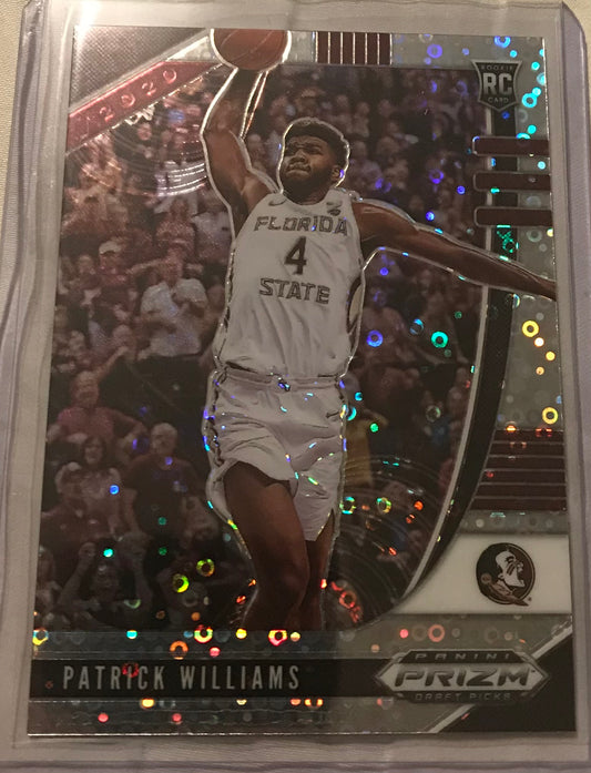 2020-21 Panini Prizm silver disco fast break Patrick Williams rookie rc #60