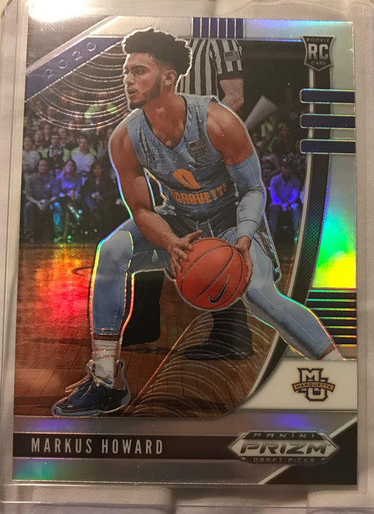 2020-21 Panini Prizm silver Markus Howard rookie rc #40