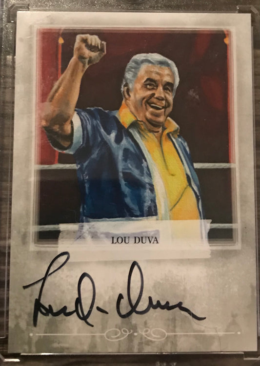 Ringside Boxing Round 1 Lou Duva Autograph A-LD1 silver auto /90