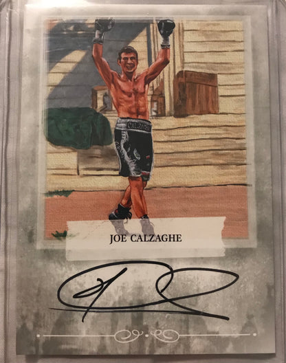 Ringside boxing round 2 Joe Calzaghe A-JC2 auto /100