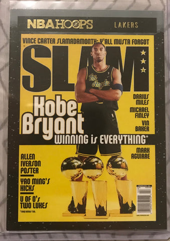 2020-21 NBA Hoops Kobe Bryant GOLD Slam Cover #19 SSP WINTER Edition