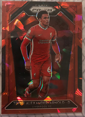 2020-21 Panini Prizm Premier League Trent Alexander-Arnold Red Cracked Ice #242