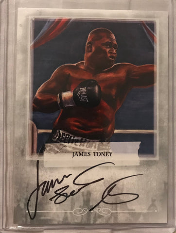 Ringside boxing round 2 James Toney A-JT1 auto /100