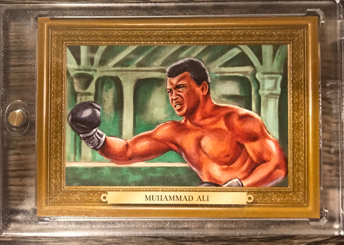 2010 Ringside Boxing Round 1 Mecca Turkey Red Muhammad Ali #93 Gold Parallel /9