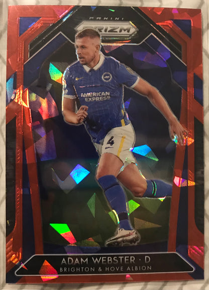 2020-21 Prizm Premier League Soccer #169 Adam Webster - Brighton & Hove RED ICE