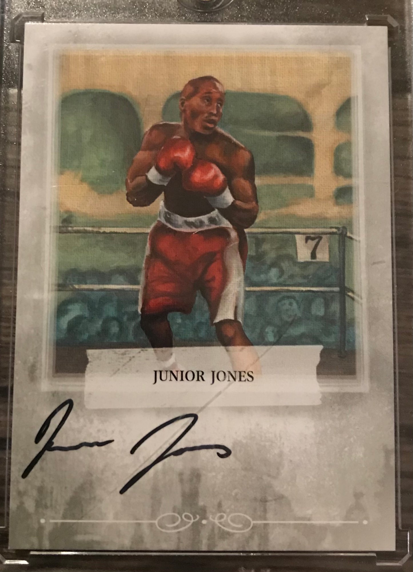 Ringside Boxing Round 1 Junior Jones Autograph A-JJ2 silver auto /90