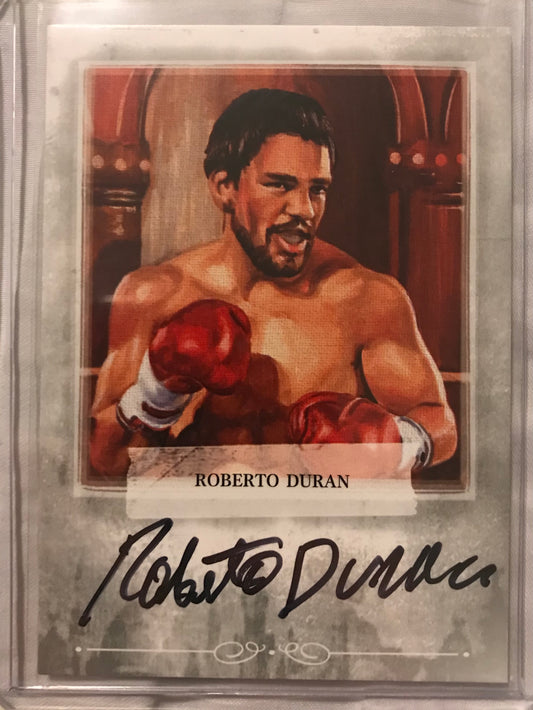 Ringside boxing round 2 Roberto Duran A-RD1 auto /100