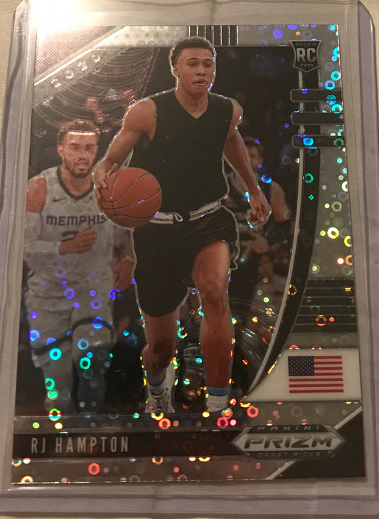 2020-21 Panini Prizm silver disco fast break RJ Hampton rookie rc #13