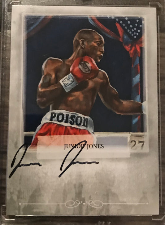 Ringside Boxing Round 1 Junior Jones Autograph A-JJ1 silver auto /90