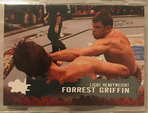 Topps UFC 2009 Round 2- Forrest Griffin #50 rare error missing foil 1/1?