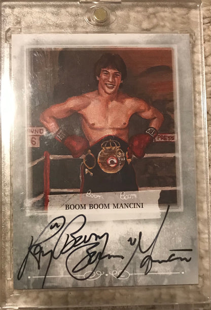 2010 Ringside Boxing Round 1 Ray Boom Boom Mancini Autograph A-BBM2 silver version 1 of 90