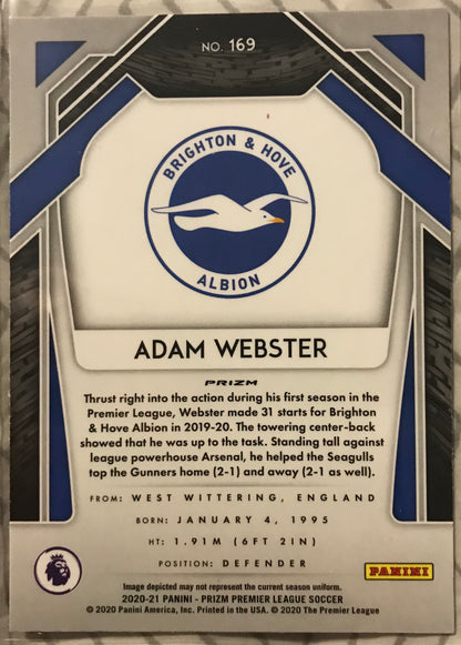 2020-21 Prizm Premier League Soccer #169 Adam Webster - Brighton & Hove RED ICE