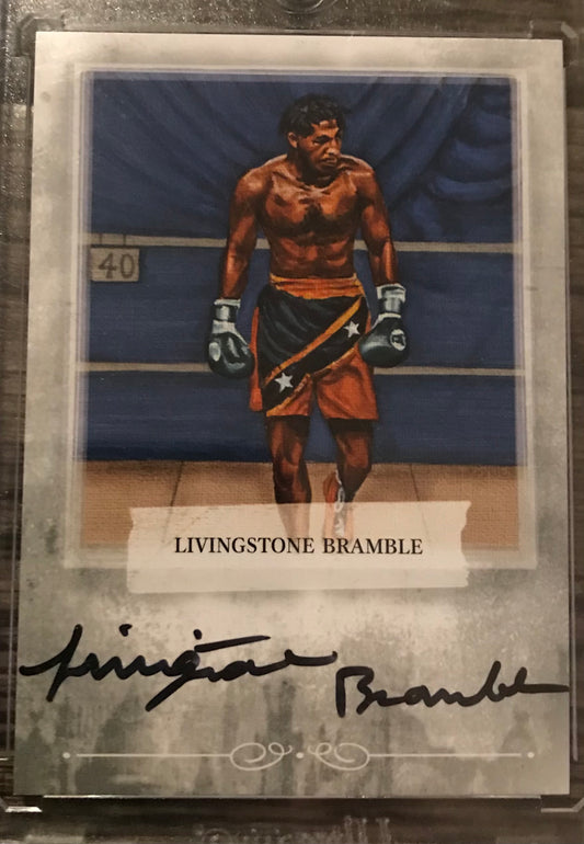 Ringside Boxing Round 1 Livingstone Bramble Autograph A-LB2 silver auto /90