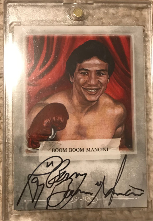 2010 Ringside Boxing Round 1 Ray Boom Boom Mancini Autograph A-BBM1 silver version 1 of 90