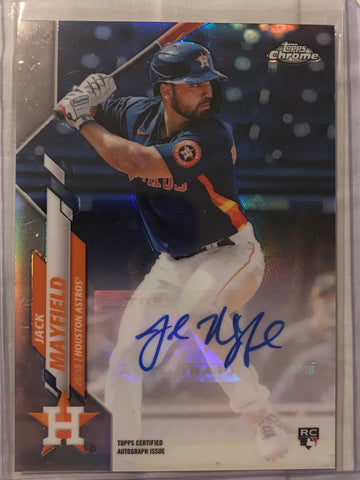 Jack Mayfield 2020 Topps Chrome Update rookie Auto #USA-JM Astros RC Rookie