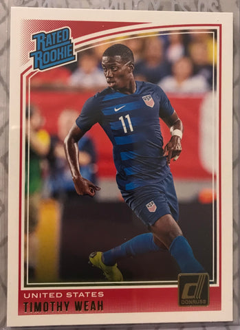 2018-19 Donruss Soccer #198 Timothy Weah United States Rated Rookie