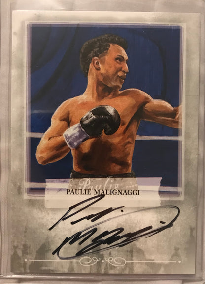 Ringside boxing round 2 Paulie Malignaggi A-PM1 auto /100