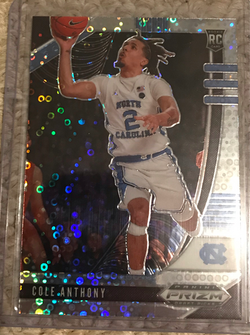 2020-21 Panini Prizm silver disco fast break Cole Anthony rookie rc #49