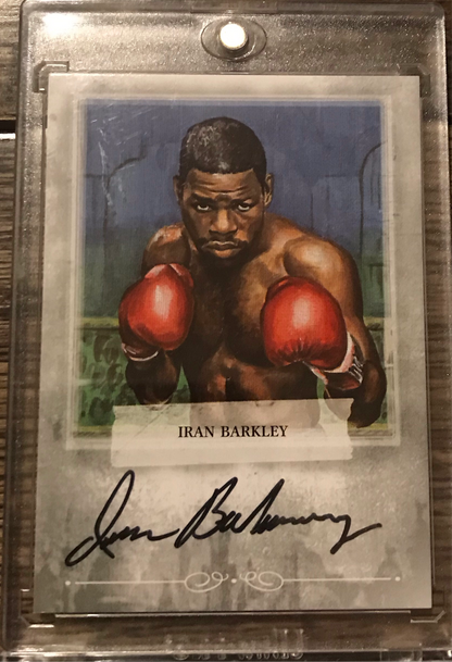 2010 Ringside Boxing Round 1 Iran Barkley Autograph A-IB2 silver version 1 of 90