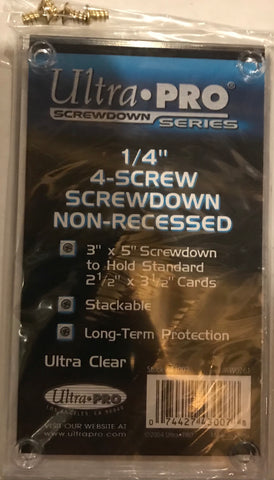 1/4 inch 4 screw screwdown ultra pro card holder