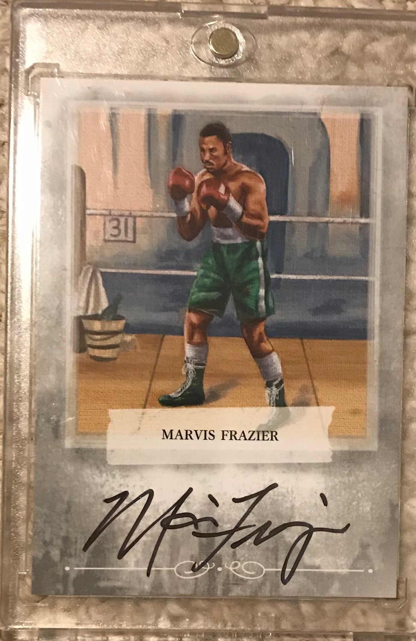 2010 Ringside Boxing Round 1 Marvis Frazier Autograph A-MF2 silver version 1 of 90